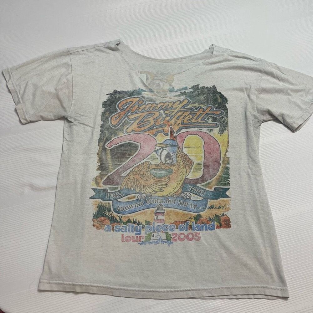 Jimmy Buffett Men's Short Sleeve Graphic Tee - Light Gray